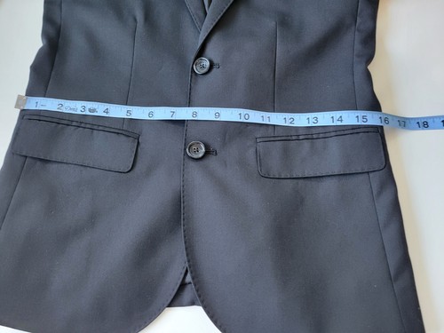 Crewcuts Loro Piana Super 120's Wool Ludlow Boys Blazer Black Size 12 - Picture 5 of 8