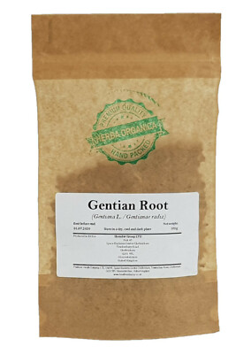 Enzianwurzel | Enzian L | getrocknete Wurzel Kräutertee gentechnikfrei # Herba Organica #