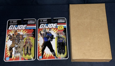GI JOE DUSTY & SANDSTORM & DREADNOK KAOS HASBRO FIGURES Club Exclusives W/Mailer