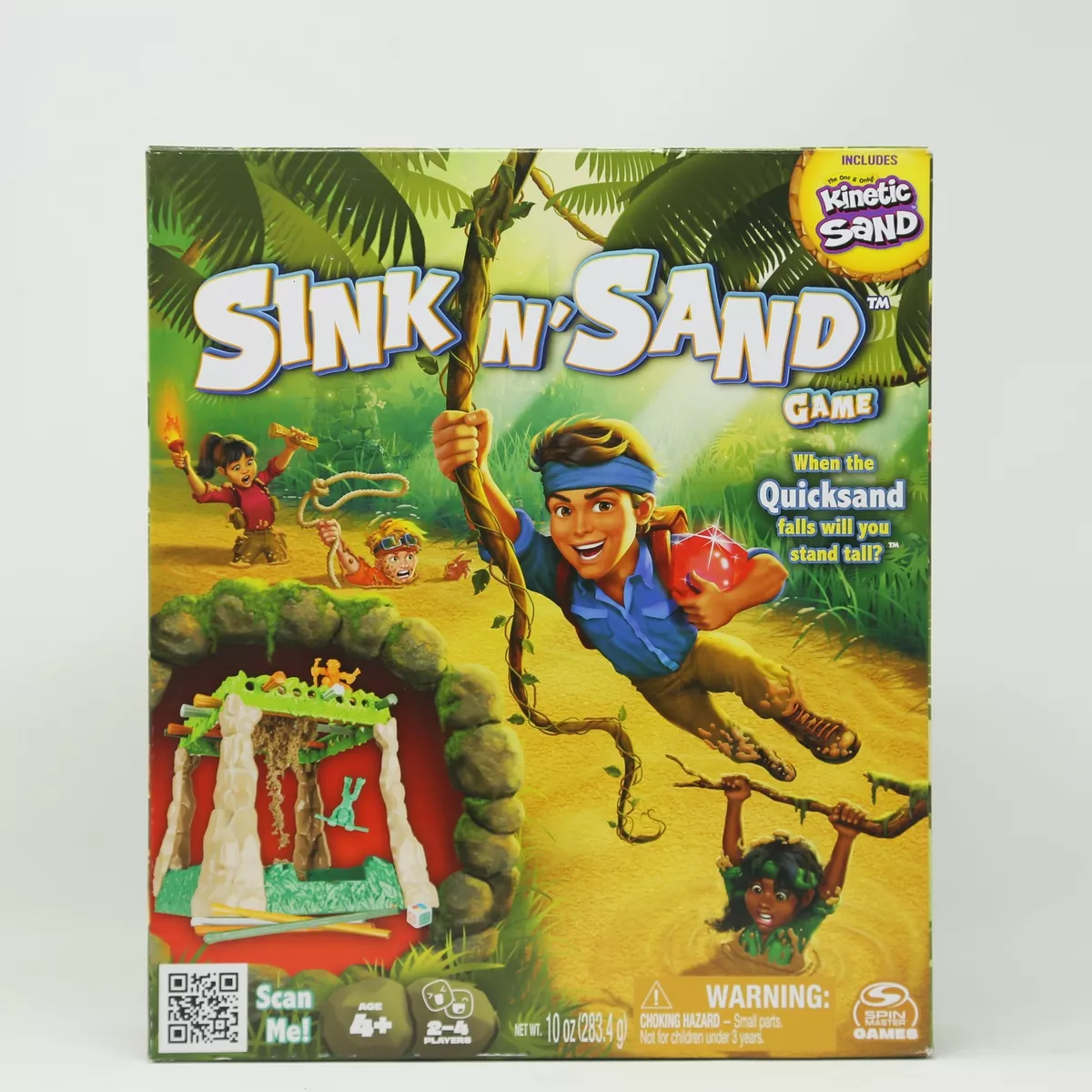 Sink N’ Sand, Board Game with Kinetic Sand, for Kids Ages 4 and up