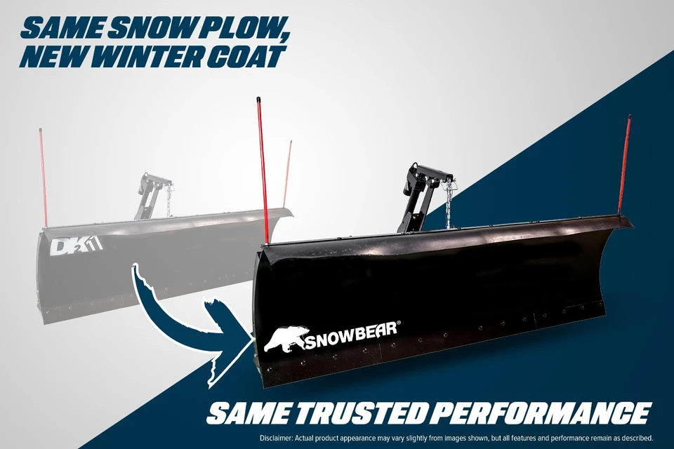 DK2 Storm II 84" x 22 " Snow Plow for 2004-2015 Ford F150 with custom mount kit - Image 2 of 4