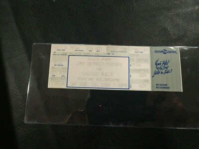 Chicago Bulls Detroit Pistons 1988 full Ticket Start michael - Main Image