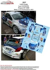DECALS 1/43 REF 2037 PEUGEOT 207 LOIX RALLYE LYON CHARBONNIERES 2012 RALLY