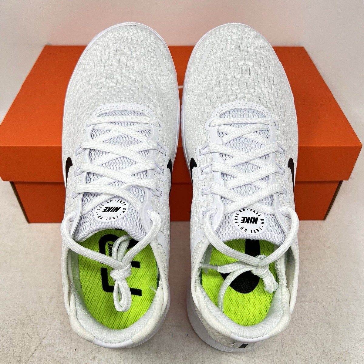 Nike Free RN 2018 White Black Women's Running Shoe 942837-100 | eBay