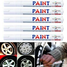 5 x Paint Marker Pen Waterproof Oil Markers Pens Car Tyre Tire Tyres Metal White