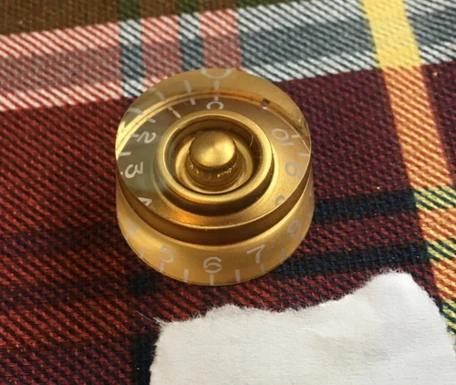 Gold Gibson Speed Knob, can fit Les Paul SG L6S vintage vibe