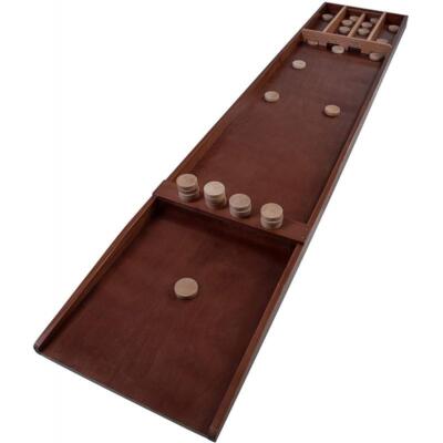 SJOELBAK großes Shuffleboard deLuxe 200cm Shuffle Board Holz Spiel aus Holland