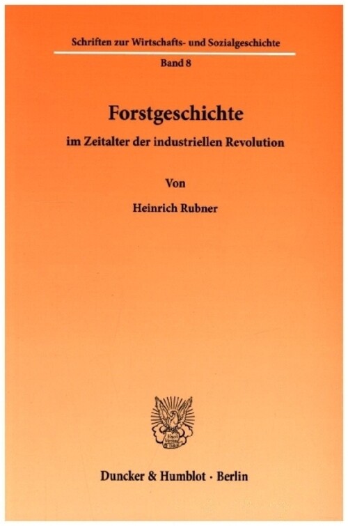 Thumbnail - Heinrich Rubner | Forstgeschichte Zeitalter Der Industriellen