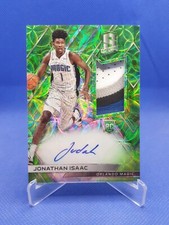 Jonathan Isaac 2017-18 Spectra Prizm Rookie Patch Auto on Card /49