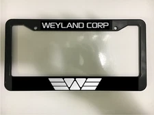 Weyland Corp Prometheus Aliens Panspermia Alien Life Car License Plate Frame