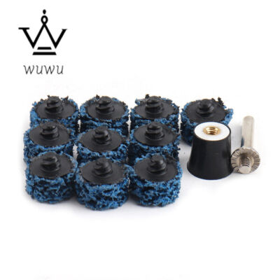 11 Pack 1'' R-type Easy Strip & Clean Discs Roll Type R For Metal Paint & Rust