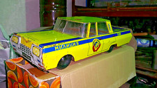 VINTAGE POLICE CAR TOY 1960's HUGE 39 cm KRASNODAR KUBAN LARGE USSR CCCP      