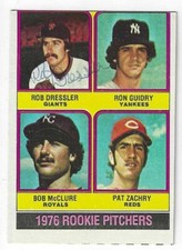 Rob Dressler Signed 1976 Topps Rookie Card / Autographed
