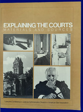 Vintage 1983 Explaining the Courts Materials and Sources Book-American Bar Assoc