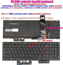US RGB colour Backlit Keyboard For Lenovo Legion 5-15ARH05H 5-15IMH05 5-15IMH05H