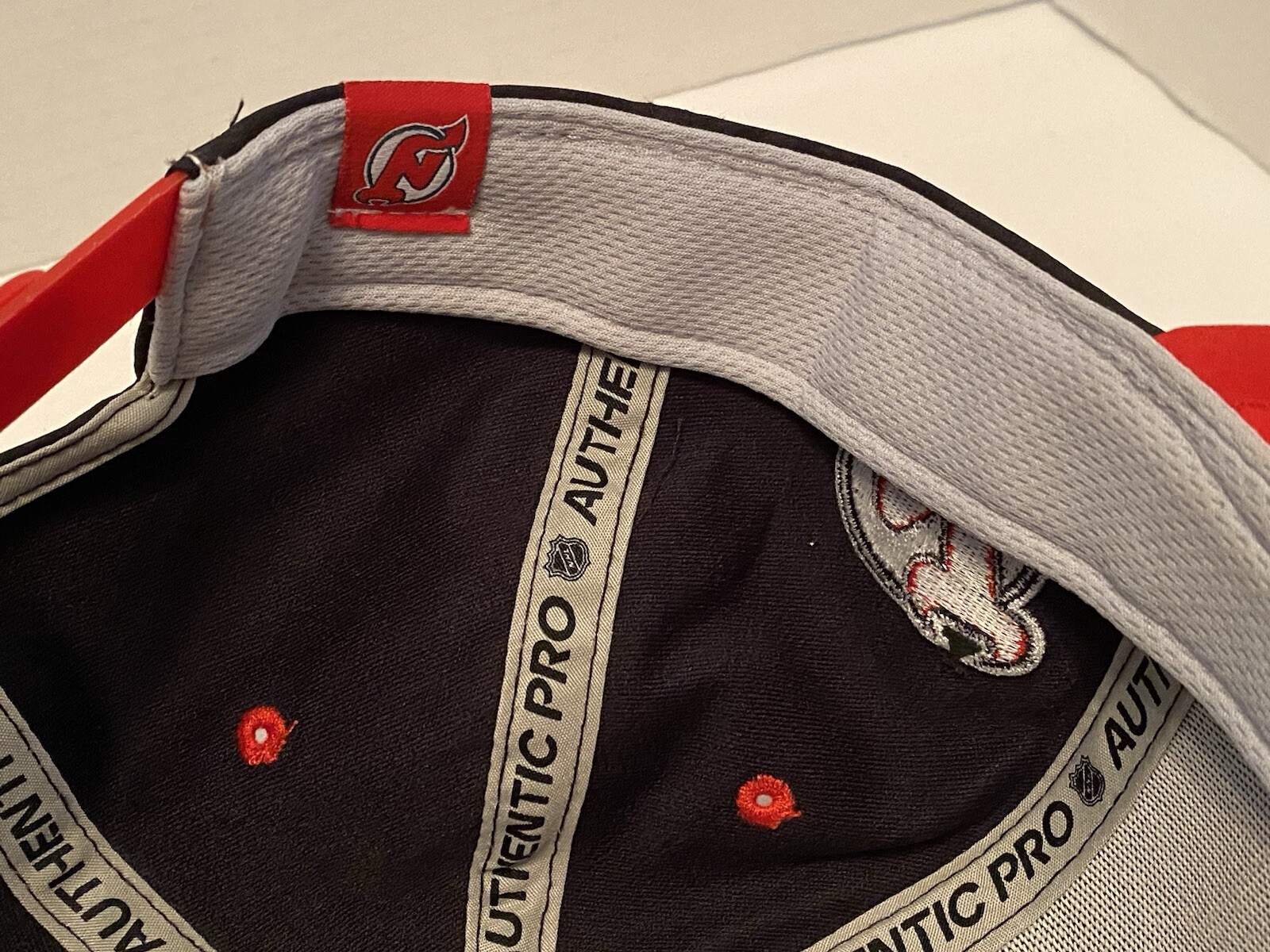 New Jersey Devils Black Red Adjustable Snapback H… - image 19