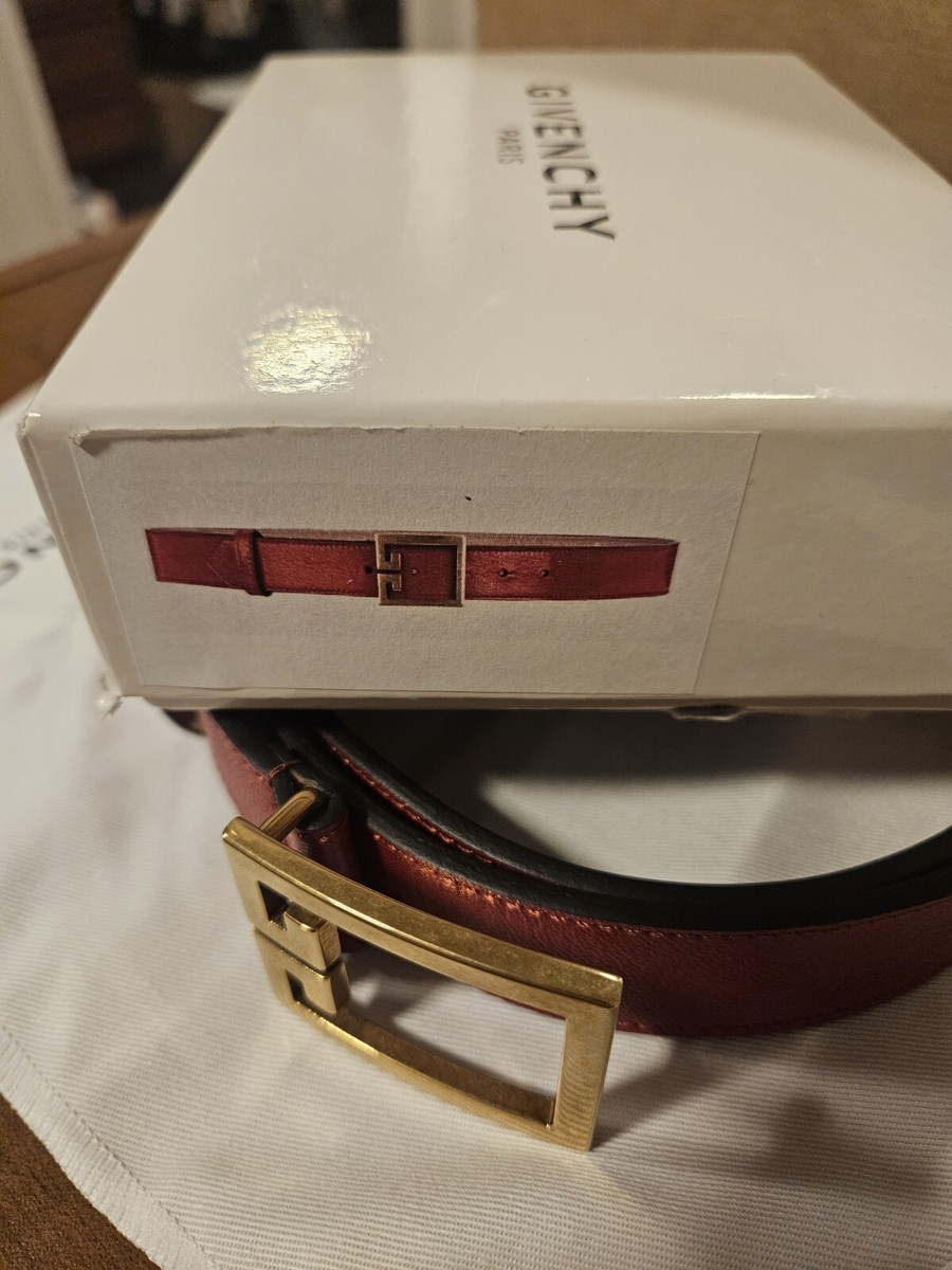 GIVENCHY Red LADIES LEATHER BELT SIZE 90 NEW s-l1200.webp main image 3