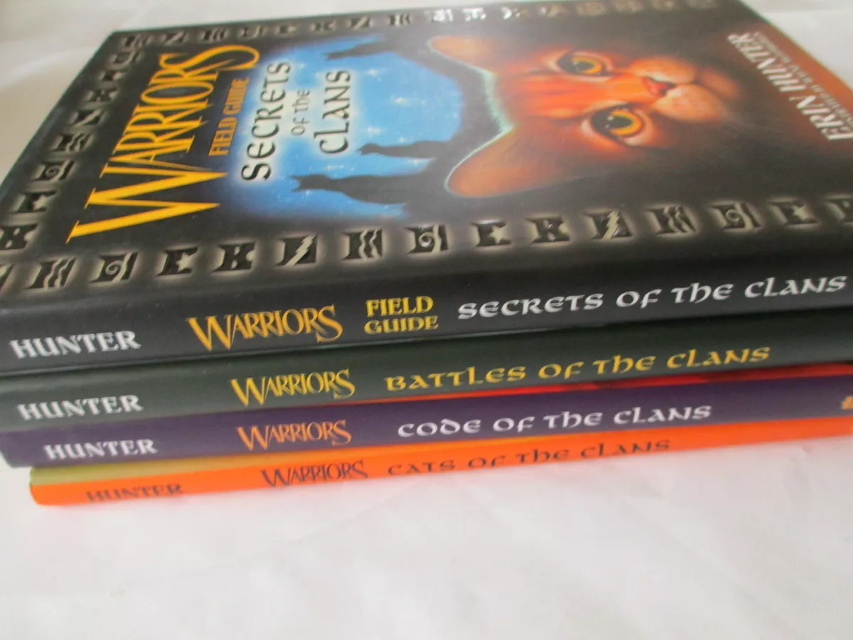 Warriors reference book lot of 4 Erin Hunter Secrets Battles Code Cats