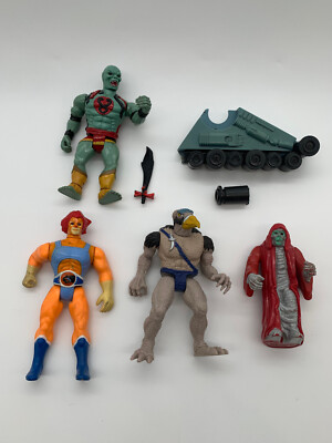 Thundercats - Mumm-Ra, Lion-O, Vultureman, Thundertank, 1985-86, LJN Toys, retro