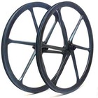 Superlight 700C 6 Spokes Gravel Road Bike Carbon Wheelset Center Lock 35x28mm