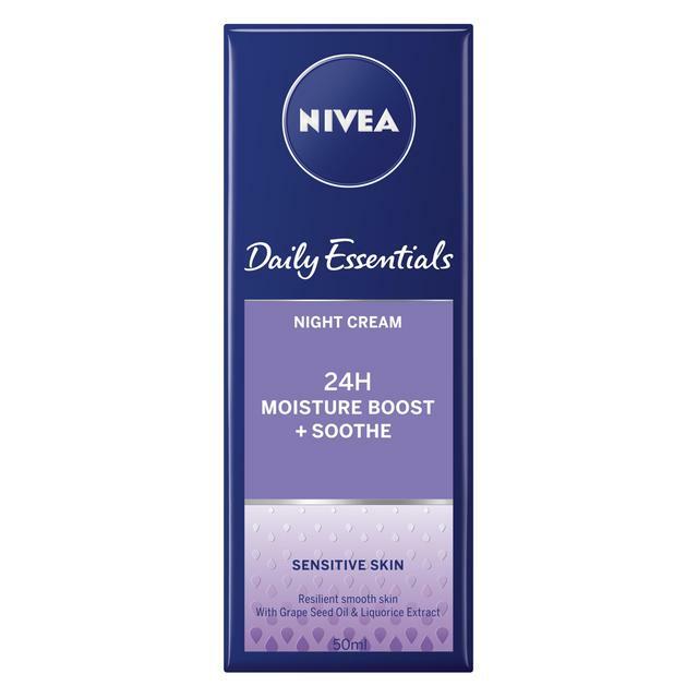 Nivea Daily Essentials Night Cream 24H Moisture 50ml - Pack of 2