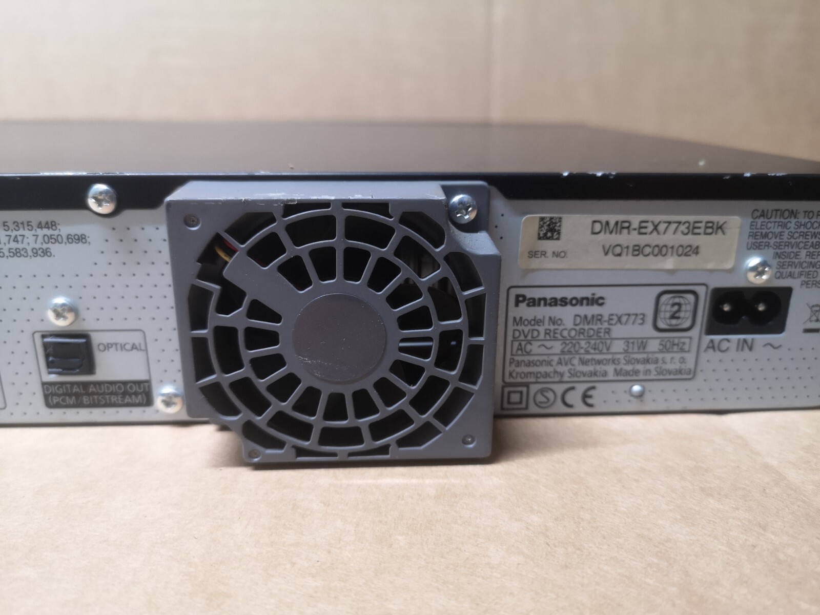 Panasonic DMREX773 DVD Recorder No Remote eBay