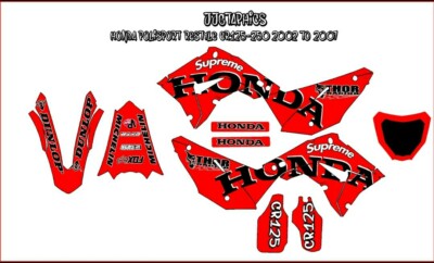 Honda Polisport restyle kit CR125 CR250 2002-2007 GRAPHIC DECALS