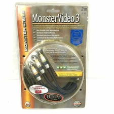 MONSTER CABLE VIDEO 3 MV3CV-2M 6.6ft ULTRA-HIGH PERFORMANCE VIDEO CABLE RCA NEW 