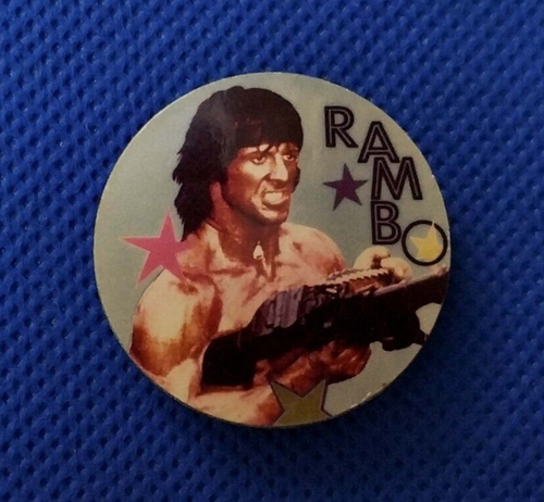 Insignia prendedor vintage soviética cooperativa Sylvester Stallone Rambo finales de los 80 URSS