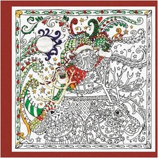 ZenColorStitch: 10" x 10" Multicolor Embroidery Kit for Mindful Creativity