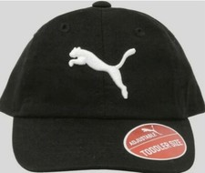 Puma Snapback Hat Youth Sz Black NWT