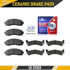 Front & Rear Ceramic Disc Brake Pads Set For ...