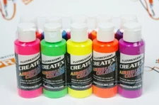 Createx Airbrush Colors Fluorescent set 10 pcs