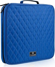 CD Case DVD Holder Storage: 160 Capacity DVD Cases Organizer Portable Wallet Sto