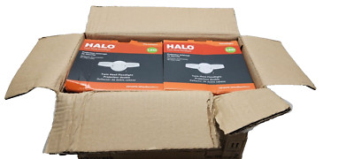 Box Of 2 HALO Twin LED Flood Light ESF1A4FW 1420 Lumens 900 W White