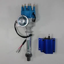 CHEVY SMALL & BIG BLOCK BLUE Small Cap Ready-To-Run HEI Distributor + 50K Coil