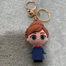Disney Frozen Anna Multi color Rubber And Metal Keychain New No tags