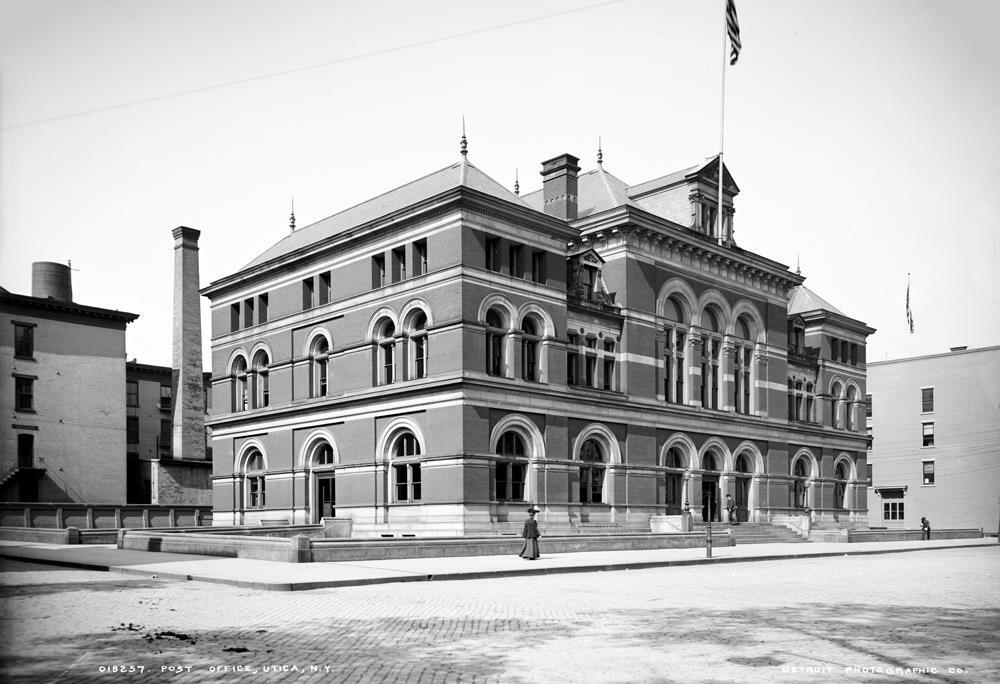 19001906 Post Office, Utica, New York Old Photo 13" x 19" eBay