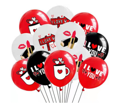 20 I Love You Valentine Balloon Make-up Anniversary Propose Party Decoration