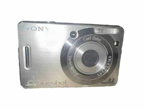 Sony Cyber-Shot DSC-W55 7.2 MP Digital Camera - Silver - For Parts Or Repair - Picture 1 of 10