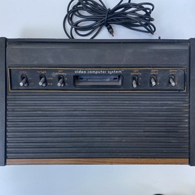 Atari CX-2600 &ldquo;Heavy Sixer&rdquo; Woodgrain Console (Sunnyvale) w/Accessories TESTED