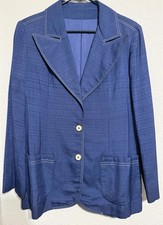 Vintage 1960s Suit Tailorbrooke Blazer Jacket Blue; Made in USA