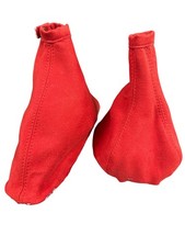 Ghetta Ingranaggio e Freno a Mano Alfa Romeo 156 FL 2003-2005 Rosso Alcantara Punto Rosso