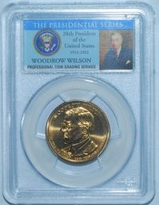 2013 D PCGS MS68 Position B Woodrow Wilson Presidential Dollar Tied For Finest