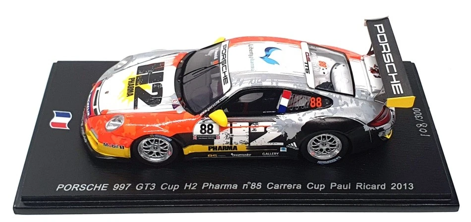 Spark 1/43 Scale SF073 - Porsche 997 GT3 Cup #88 Carrera Cup P. Ricard 2013 - Image 4 of 4