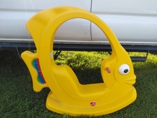 Step 2 Rocking Yellow Angel Fish Rocker Toddler Ride On - Rare Vintage