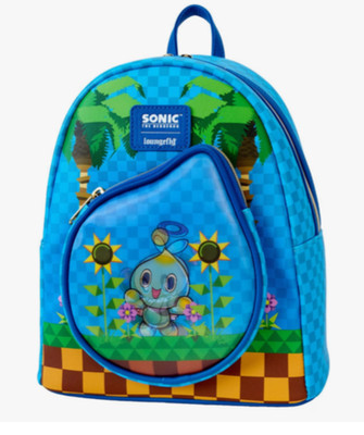 Loungefly Chao Chaos Garden Mini Backpack Sonic the Hedgehog Lenticular NEW