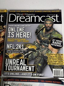 Official Dreamcast Magazine Lot of 4 Issue 8, 9, 10, 11 - No discs included