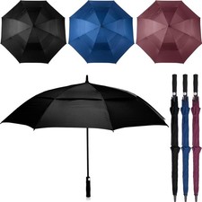 Reginary 3 Pack 62Inch Extra Large Golf Umbrella Automatic Open Oversize Travel