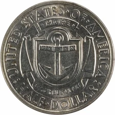 Rhode Island Commemorative Silver Half Dollar 1936-S Choice BU Uncertified #216